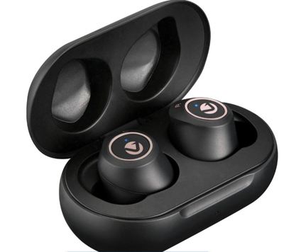 Volkano Taurus Series True Wireless Earphones with Charging Case (Black)