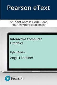 Pearson eText for Interactive Computer Graphics -- Access Card