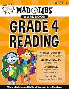 Mad Libs Workbook: Grade 4 Reading