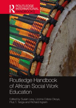 Routledge Handbook of African Social Work Education 