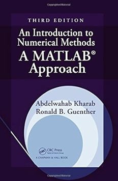 An Introduction to Numerical Methods: a MATLAB Approach