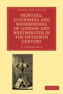 PRINTERS, STATIONERS AND BOOKBINDERS OF