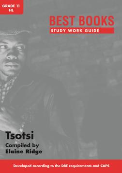 Study Work Guide: Tsotsi Grade 11 Home Language