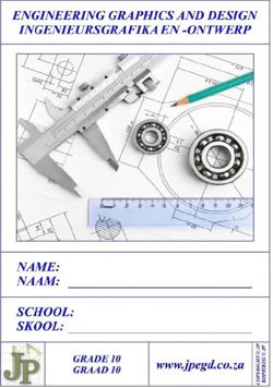 Engineering Graphics and Design Grade 10 Workbook