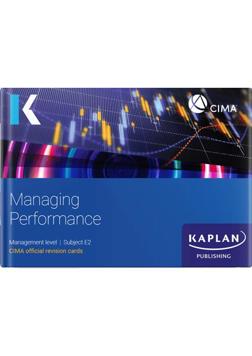 CIMA Managing Performance E2