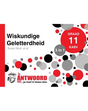 Die Antwoord-Reeks Graad 11 wiskundige geletterdheid