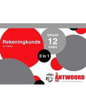 Die Antwoord-Reeks Graad 12 Rekeningkunde