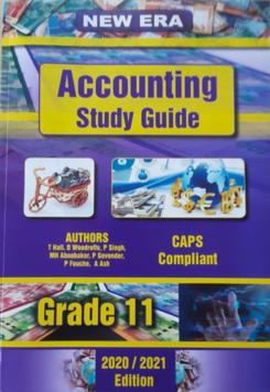 New Era Accounting Grade 11 Study Guide