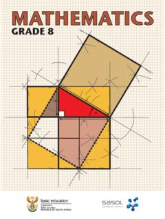 Mathematics Grade 8 a Learner's Guide